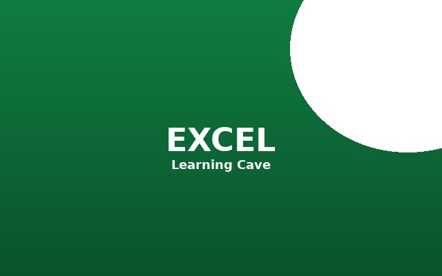 Excel 1: Basics